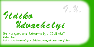 ildiko udvarhelyi business card